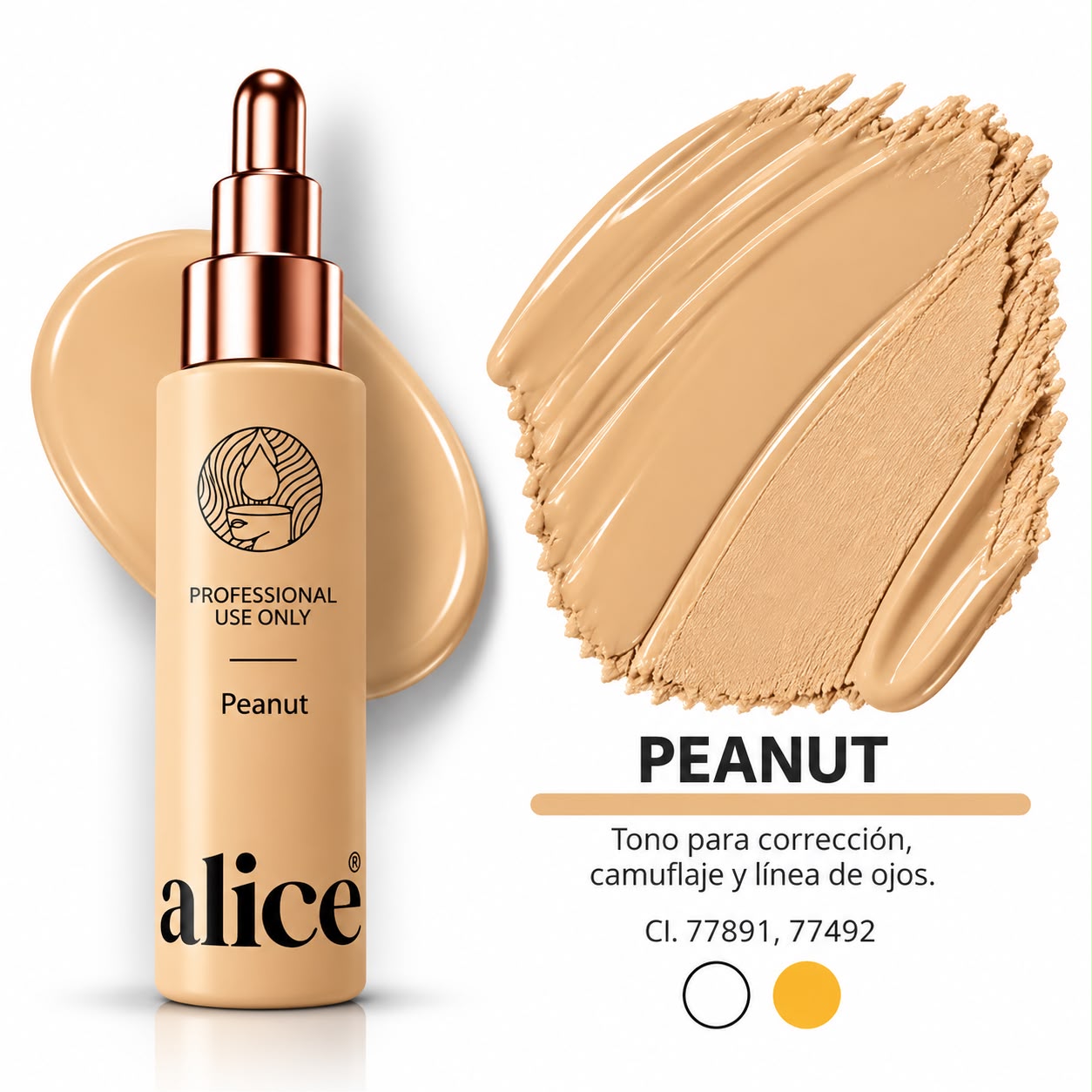 ALICE DELINEADOR Y SOMBRAS DE OJOS - CORRECIÓN Y CAMUFLAJE 15 ML - foto 6