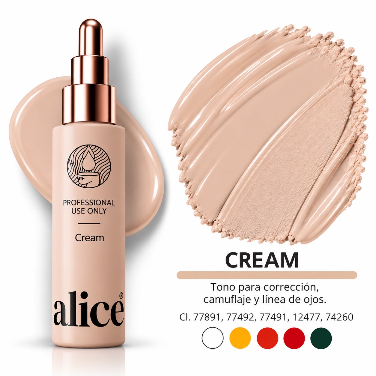 ALICE DELINEADOR Y SOMBRAS DE OJOS - CORRECIÓN Y CAMUFLAJE 15 ML - foto 8